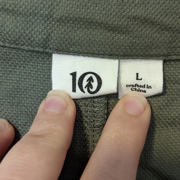 Ten Tree Market Shirt, Agave Green, Large - Picture 3 of 6